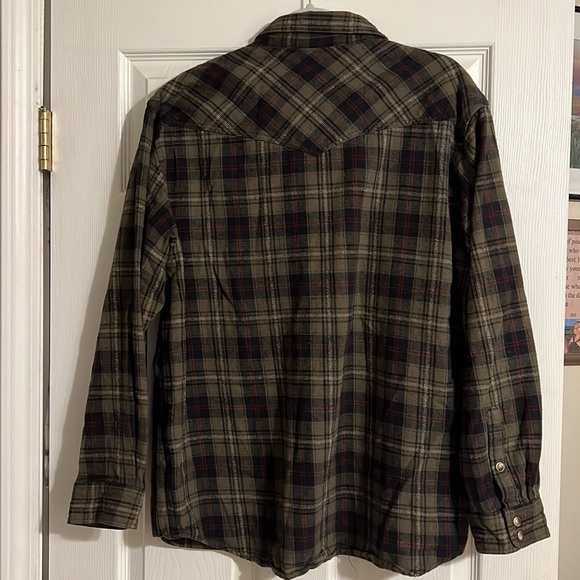 Large snap button up flannel by Schmidt workwear - Picture 8 of 9